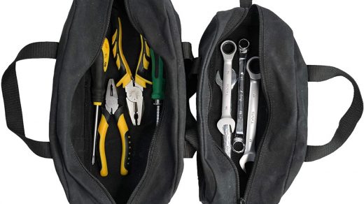 Buy MELOTOUGH Waxed Canvas Utility Tool Tote bag Combo Kit-Includes 1  Medium & 1 Small Tool Organizer Bags for Electrician, Plumbing, Gardening,  HVAC & More (Black) Online in Hong Kong. B08NQ1V9P5