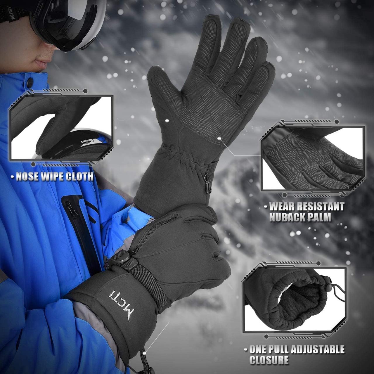 MCTi Waterproof Mens Ski Gloves Winter Warm 3M Thinsulate Snowboard Sn –  Maxim Marketplace