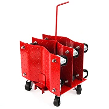 Red Hound Auto 5pc , Red Heavy Duty Glides Easily With Rack : 4 - Red With  Storage Rack
