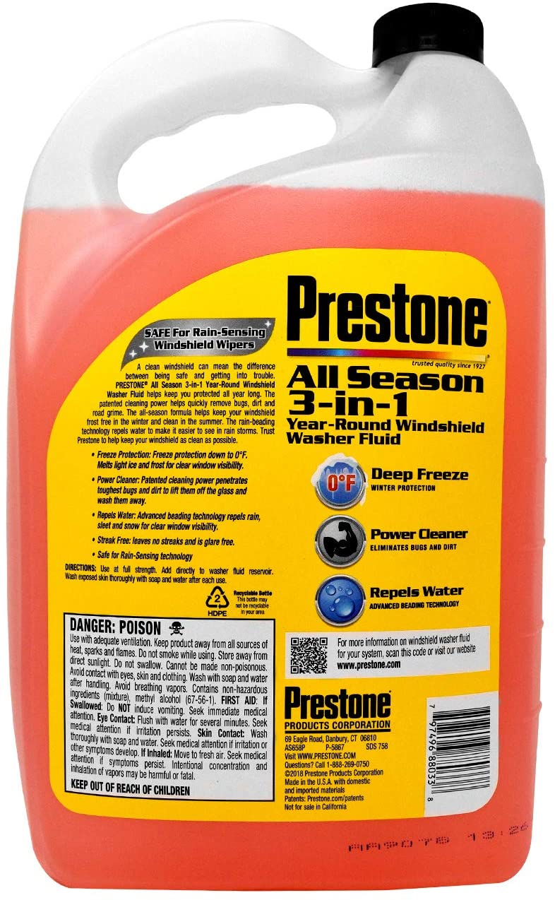 Buy Prestone AS658P All Season 3-in-1 Year Round Windshield Washer Fluid  Online in Vietnam. B07G7BQCYH