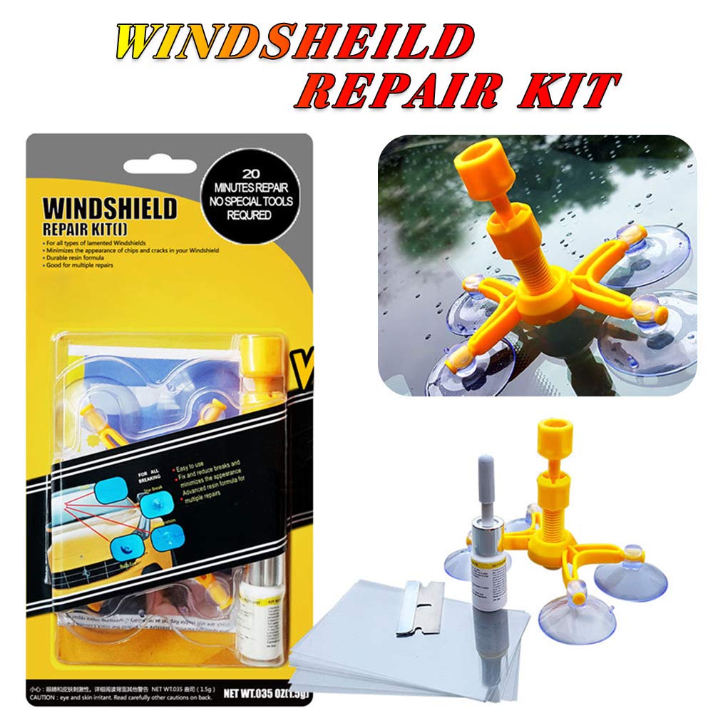 Quick Fix Windshield Repair Kit Version 2 Rock Chip Stone Damage Bullseye  Bywabee Body Replacement Parts