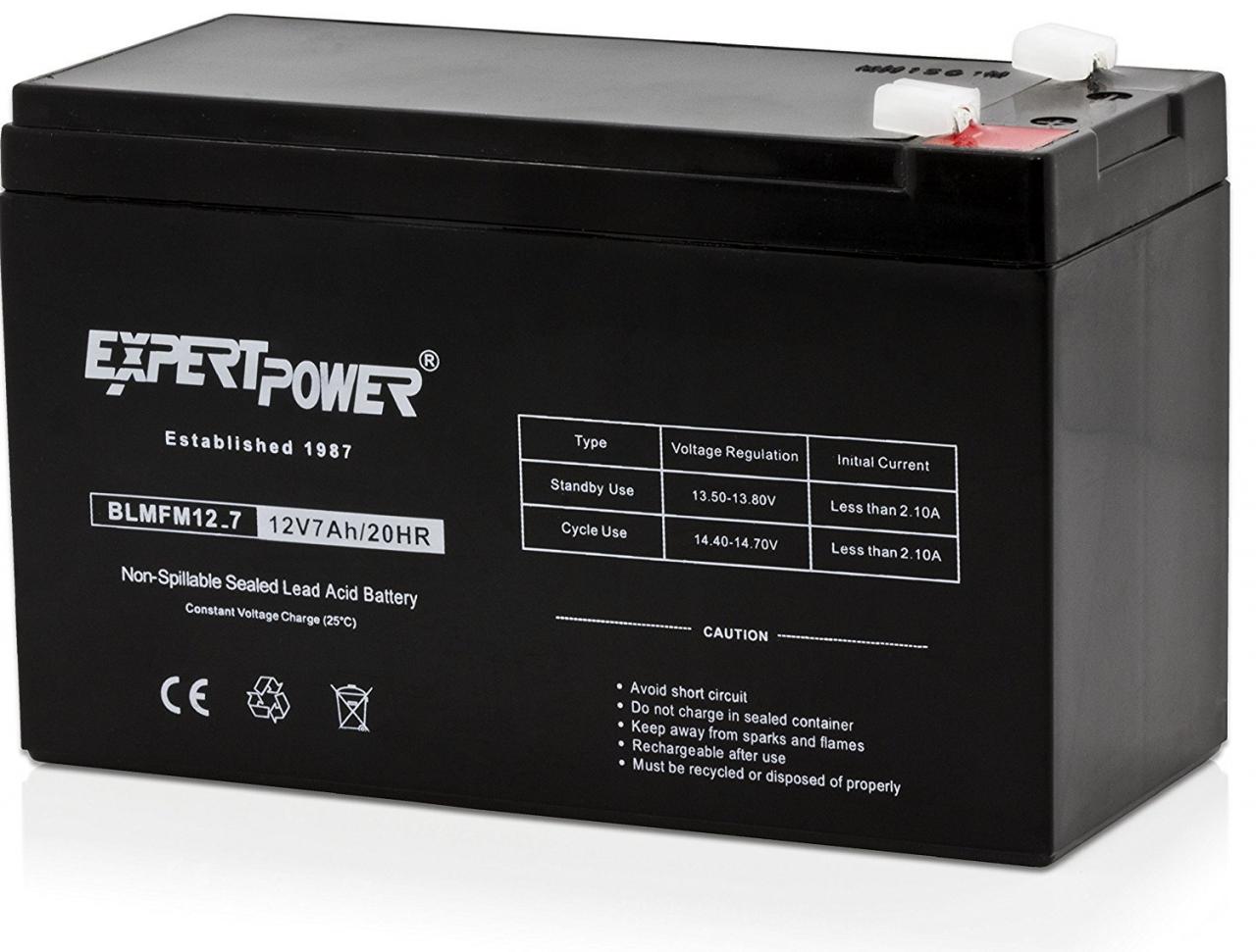 Buy 12 v 7 AH 1 Pack : ExpertPower 12V 7 Amp EXP1270 Rechargeable Lead Acid  Battery Online at Low Price in India | ExpertPower Camera Reviews & Ratings  - Amazon.in