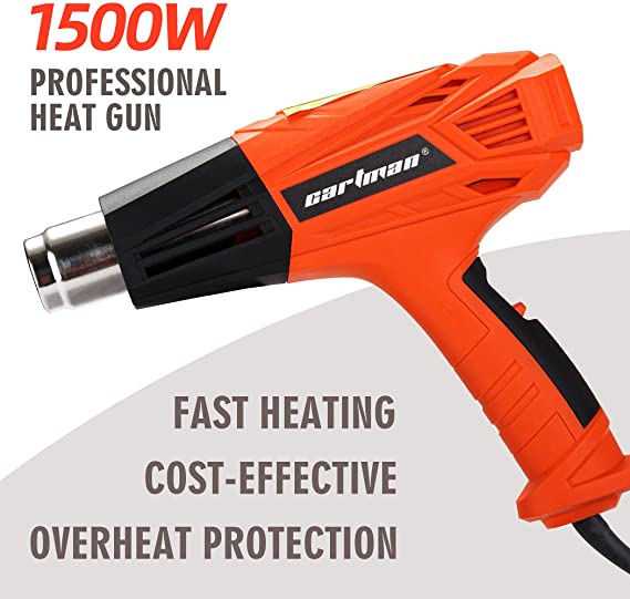 Protect 1600W 9-Piece Heat Gun Kit in Carry Case, Automotive - Amazon Canada