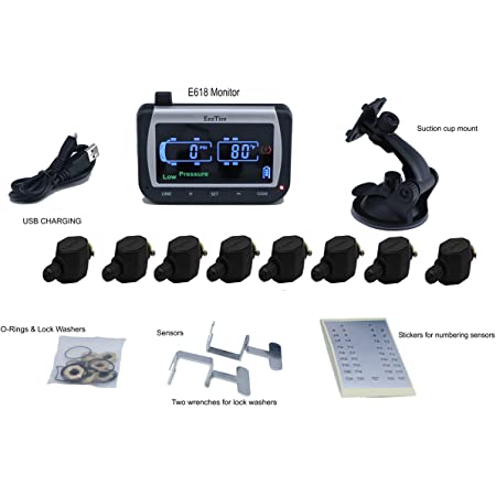 EEZTire-TPMS Real Time/24x7 Tire Pressure Monitoring System (TPMS4) - 4  Anti-Theft Sensors, incl. 3-Year Warranty- Buy Online in Honduras at  Desertcart - 15148764.