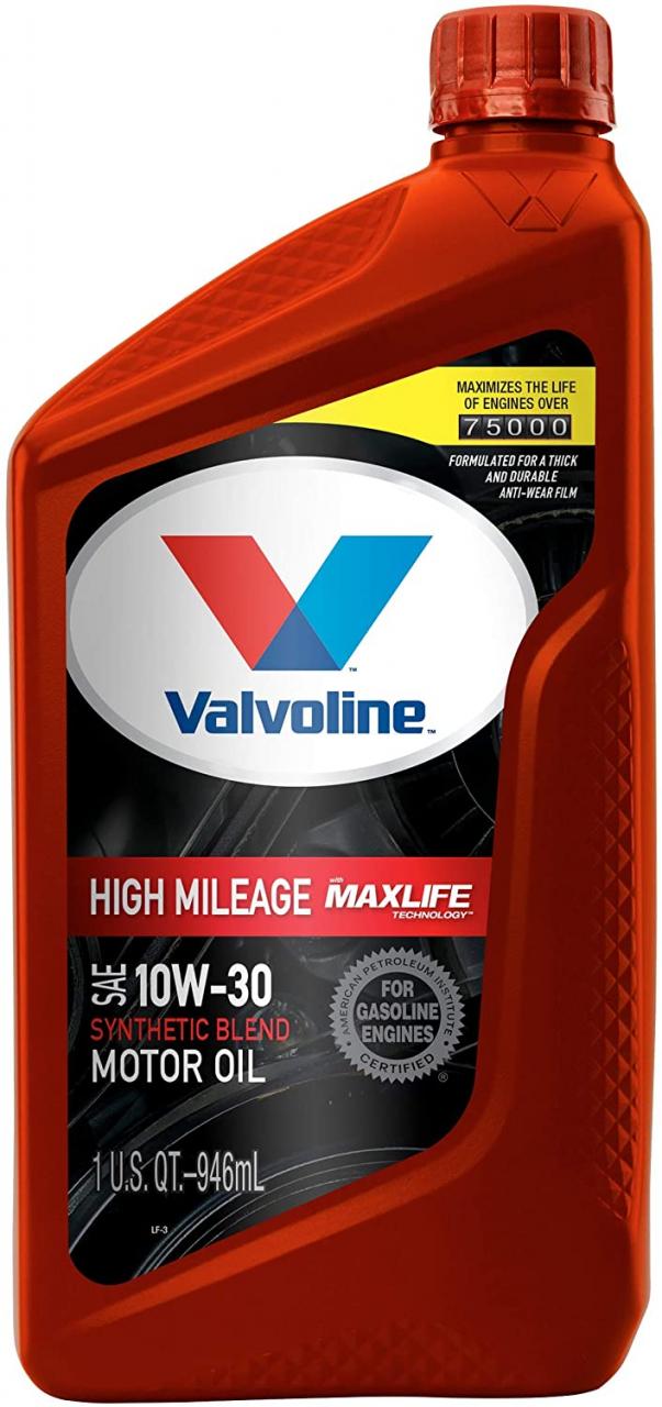 Buy Valvoline High Mileage with MaxLife Technology 10W-40 Synthetic Blend Motor  Oil - 5qt (Case of 3) (782482-3PK) Online in Hong Kong. B06X3Y65JC