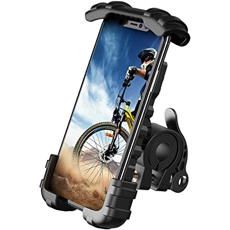 Buy Lamicall Bike Phone Holder Mount - Motorcycle Handlebar Phone Mount  Clamp, One Hand Operation ATV Scooter Phone Clip for iPhone 12 / 11 Pro Max  / X / XS, Galaxy S10