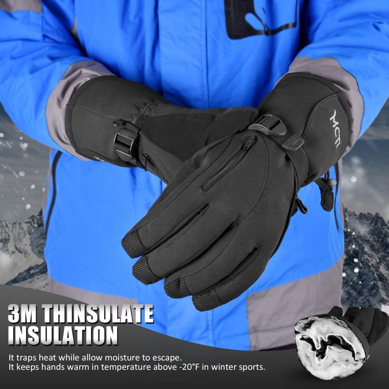 Mens Ski Gloves Waterproof Thermal Winter Warm Snowboard Snowmobile  Motorcycle Snow Work Cold Weather Gloves Windproof Gauntlet- Buy Online in  Saint Vincent and the Grenadines at saintvincent.desertcart.com. ProductId  : 49493348.