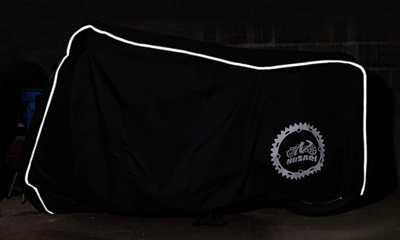 Buy Nuzari Waterproof Polyester Outdoor Motorcycle Cover, XX-Large - Black  in Cheap Price on Alibaba.com