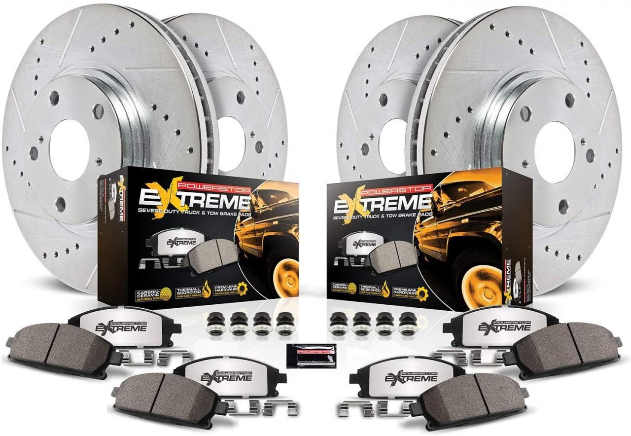 Power Stop K6268-36 Front & Rear Z36 Truck and Tow Brake Kit
