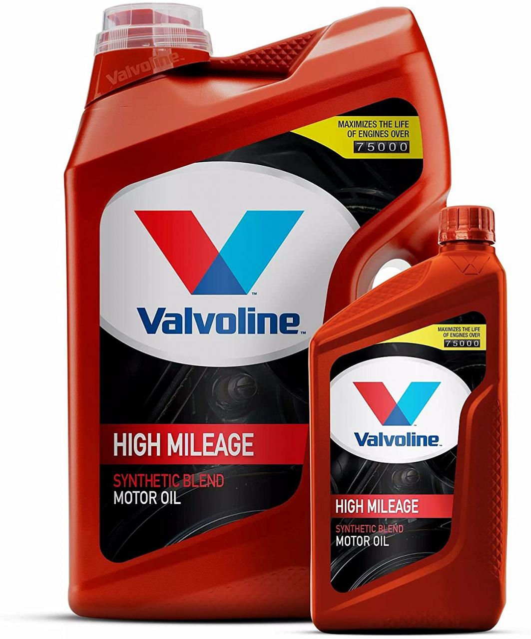 Buy Valvoline High Mileage with MaxLife Technology SAE 5W-30 Synthetic  Blend Motor Oil 5 QT Online in Taiwan. B00AM1Z67O