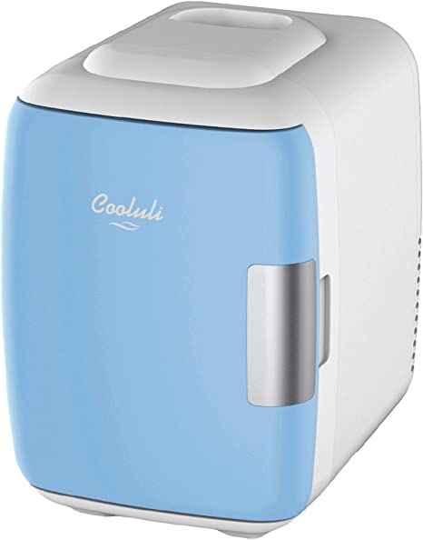 Buy Cooluli Skincare Mini Fridge for Bedroom - Car, Office Desk & Dorm Room  - Portable 4L6 Can Electric Plug In Cooler & Warmer for Food, Drinks,  Beauty & Makeup, 12v ACDC