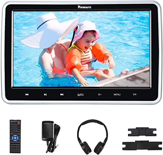 Buy NAVISKAUTO 10.1 Portable DVD Player Dual Screen for Car, Headrest Video  Player with Built-in Rechargeable Battery, Sync Playing on Both Screens  Online in Hong Kong. B07HNX7TDX