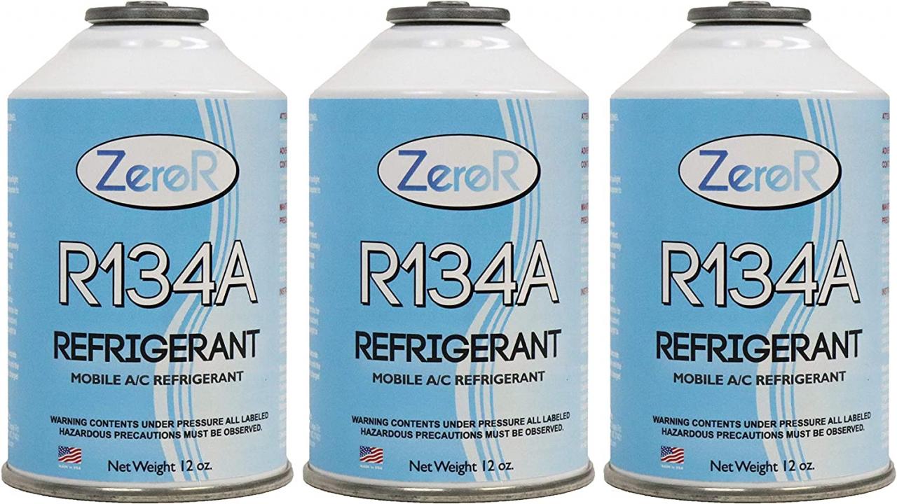 Buy ZeroR R134a Refrigerant for MVAC use in a 12oz Self-Sealing Container  (3 Pack) Online in Vietnam. B0888RXBXM