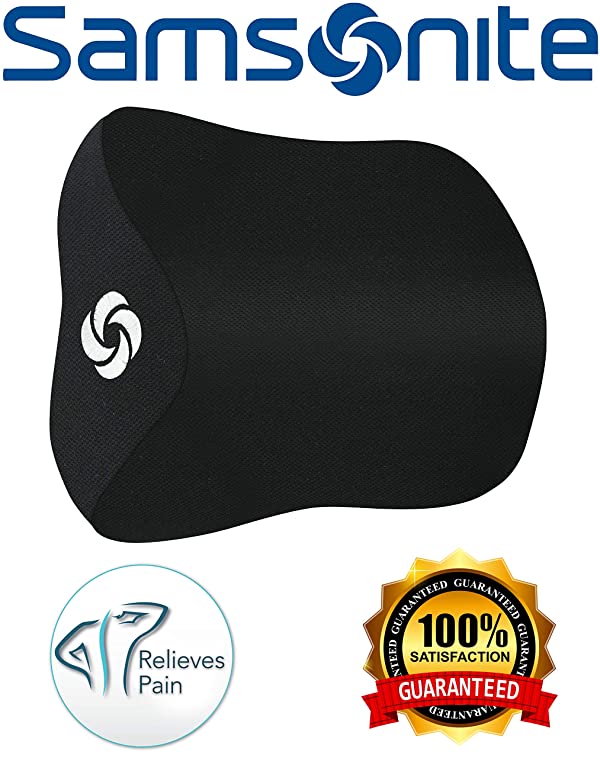 Samsonite SA5942 \ Travel Neck Pillow for Car SUV \ 100% Pure Memory Foam  Back & Seat Cushions Office Products siconsultoresperu.com