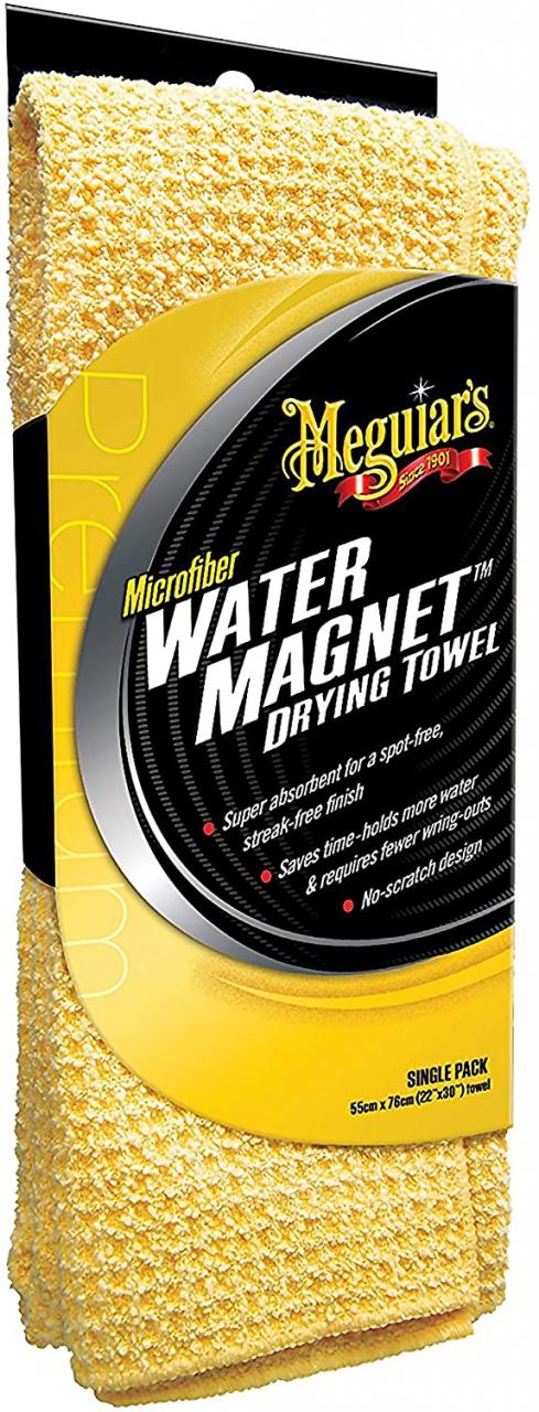 Buy Meguiar's X2000 Water Magnet Microfiber Drying Towel, 1 Pack , Yellow ,  22 x 30