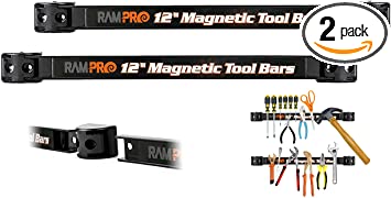 Buy Magnetic Tool Holder , 6 Pack 12 Inch Heavy Duty Magnet Storage Tool  Organizer Bars Set, Super Strong Metal Magnet Storage Tool Organizer Bars  Set, Great for Garage, Workshop or Office(Blue) (