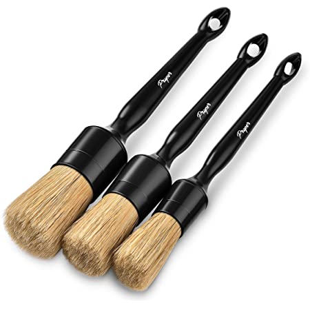 Buy Detail Dudes Boars Hair Ultra Soft Car Detail Brushes - Set of 3 -  Perfect for Washing Emblems Wheels Interior Upholstery Air Vents, NO Metal  Brush Parts Online in Hong Kong. B073YD6BJD