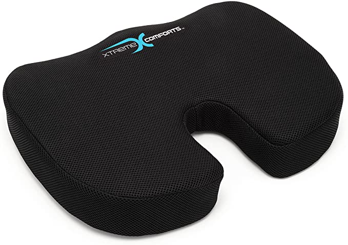 Buy Xtreme Comforts Memory Foam Back Cushion with Deluxe Coccyx Orthopedic  Memory Foam Seat Cushion with Carry Handle Online in Italy. B07K5F2MTF