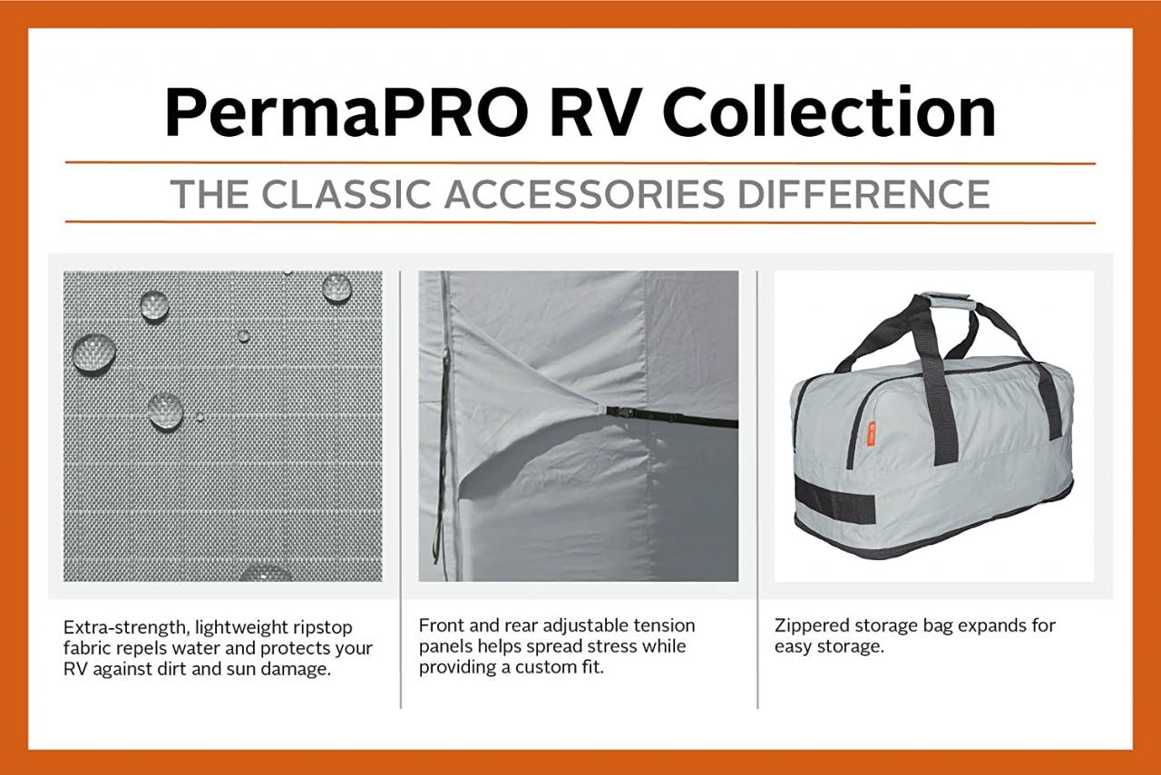 Buy Classic Accessories Over Drive PermaPRO Class B RV Cover, Fits up to  20' RVs Online in Indonesia. B07F2KRY2R