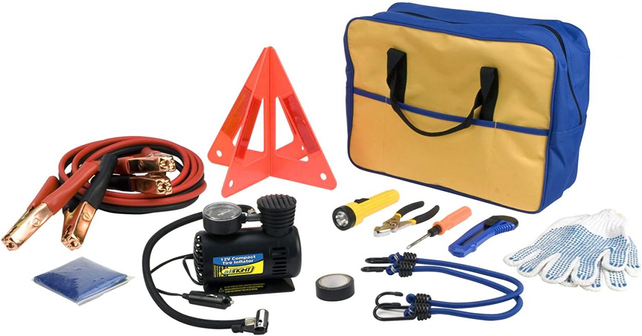 Performance Tool W1557 11 pc Roadside Emergency Kit Safety Automotive  rebeltech.com