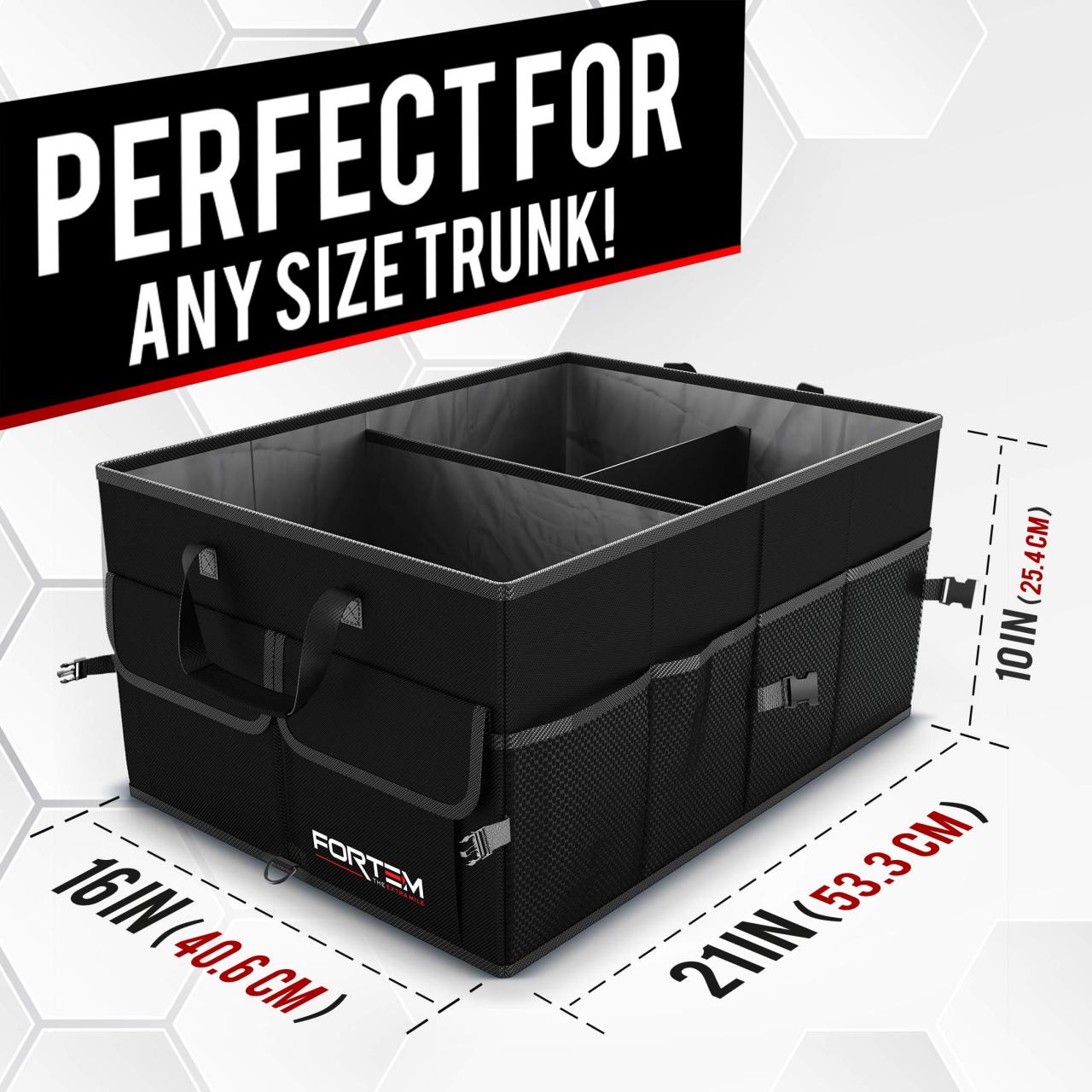 Car Trunk Organizer for SUV Truck by FORTEM | Auto Durable Collapsible Cargo  Storage | Non Slip Bottom Strips to Prevent Sliding: Buy Online at Best  Price in UAE - Amazon.ae