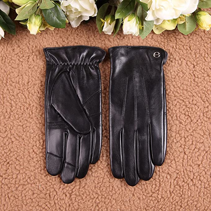 Luxury Men's Touchscreen Texting Winter Italian Nappa Leather Dress Driving  Gloves (Cashmere/Wool/Fleece Lining) : Amazon.ca: Clothing, Shoes &  Accessories