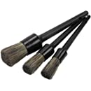 Buy Proper Detailing Co. Car Detailing Brush Set, 3 Pack Natural Boars  Hair, Clean Interior or Exterior, Wheels, Tires, Engine Bay, Leather Seats,  Professional Auto Detailing Brushes Online in Vietnam. B081Y8MXW7