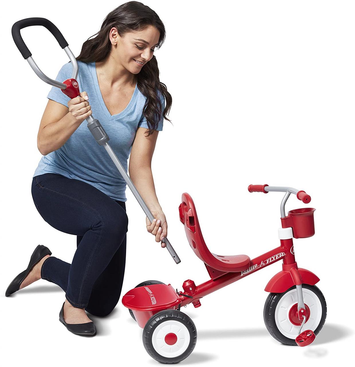 Buy Radio Flyer 4-in-1 Stroll 'N Trike, Red Toddler Tricycle for Ages 1  Year -5 Years, 19.88 x 35.04 x 40.75