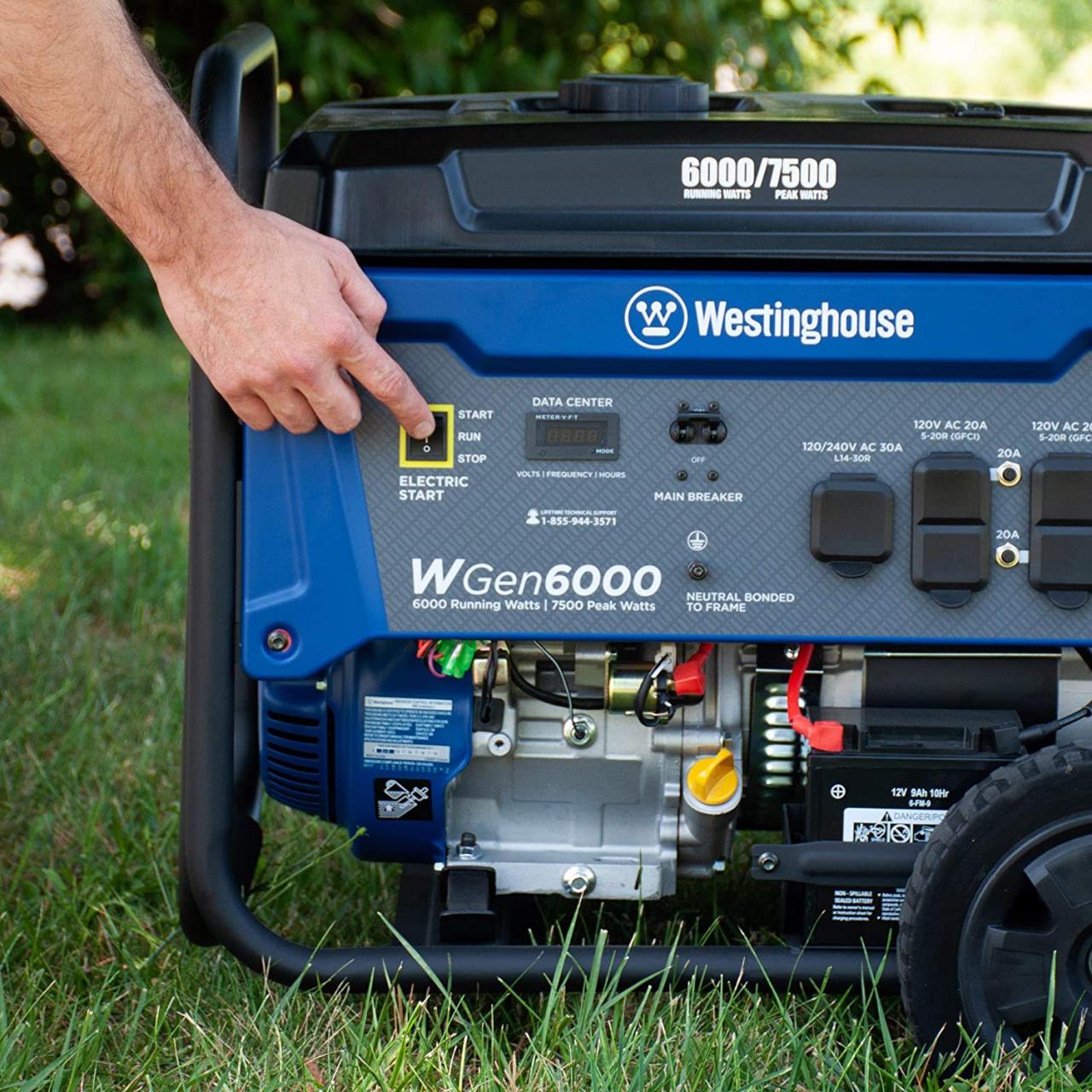 Westinghouse WGen7500 Portable Generator with Remote Electric Start 7500  Rated Watts & 9500 Peak Watts Transfer Switch Ready Gas Powered CARB  Compliant Generators & Portable Power Patio, Lawn & Garden phongphucons.com