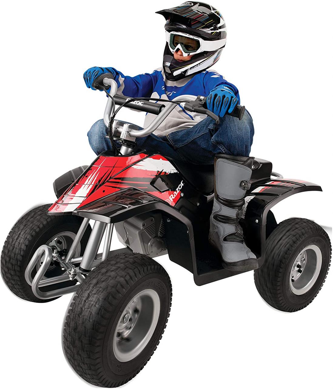 Buy Razor Dirt Quad - 24V Electric 4-Wheeler ATV - Twist-Grip  Variable-Speed Acceleration Control, Hand-Operated Disc Brake, 12 Knobby  Air-Filled Tires Online in Turkey. B00H4PDXAS