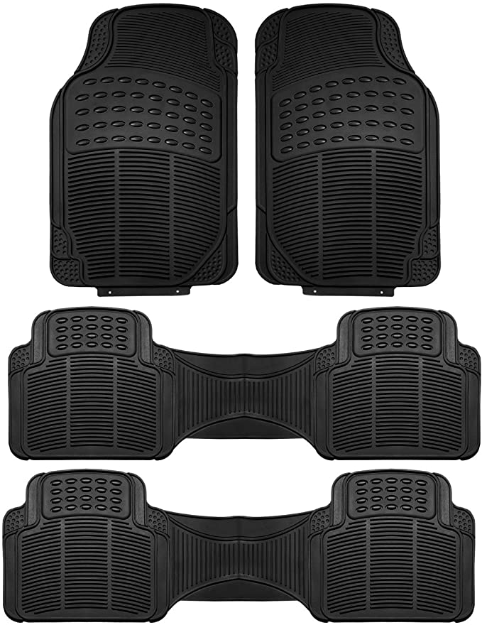 Buy Black-Combo : FH GROUP FH-F11305+F16400 Full Set Black All Weather  Heavy Duty Auto Floor Mat and Black Trunk Cargo Liner Online at Low Prices  in India - Amazon.in