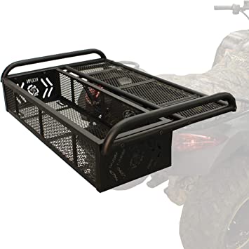 Univerisal Heavy Duty Front and Rear ATV Quad UTV Cargo Rack Basket Carrier  Combo Set with Mounting Hardware | Atv quads, Atv racks, Atv accessories