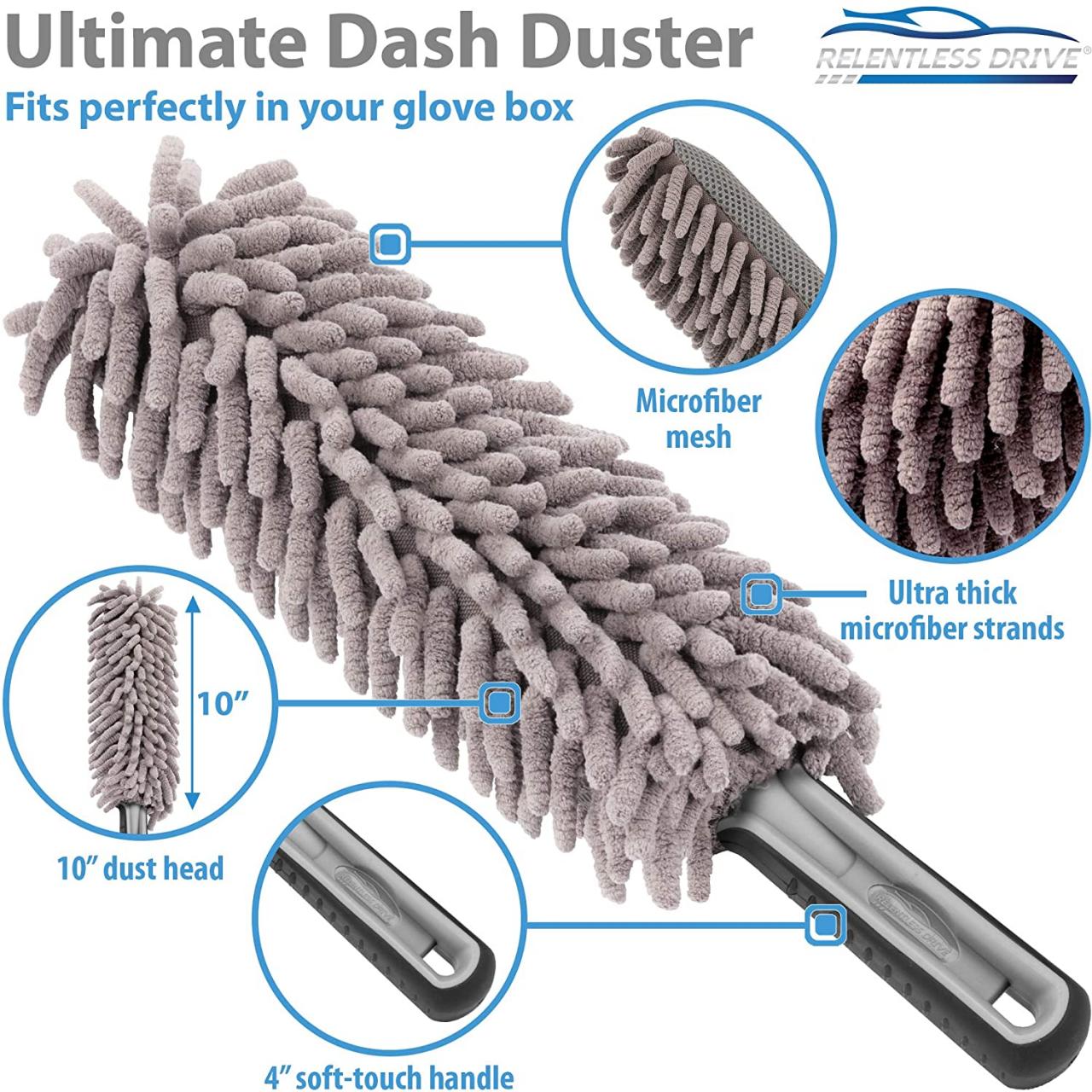 Buy Relentless Drive Car Duster Kit – Microfiber Car Brush Duster Exterior  and Interior, Car Detail Brush, Lint and Scratch Free, Duster for Car,  Truck, SUV, RV and Motorcycle Online in Vietnam.