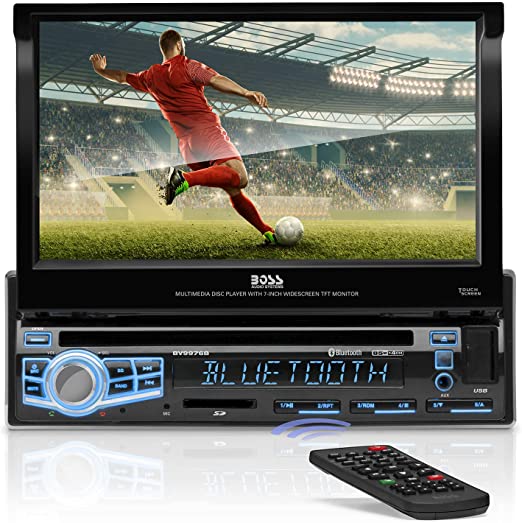 BOSS Audio BV9980NV in-Dash Single-Din 7-Inch Motorized Detachable Touchscreen  DVD/CD/USB/SD/MP4/MP3 Player Receiver with Navigation Bluetooth Streaming  Hands-Free with Remote : Amazon.ca: Electronics