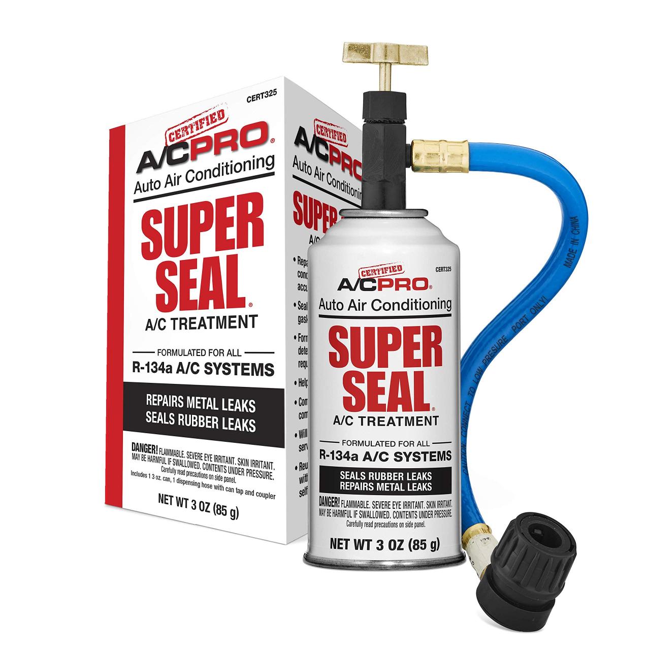 InterDynamics Certified AC Pro Car Air Conditioner R134A Refrigerant Stop  Leak Kit, for Rubber and Metal Leaks in O Rings and Hoses, 3 Oz, CERT325-6-  Buy Online in Sweden at Desertcart - 1574296.