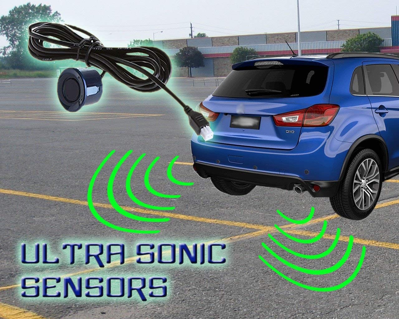 Auto Accessories | Headlight bulbs | Car Gifts ZONETECH Black Reverse Radar  System LED Display Parking Sensors