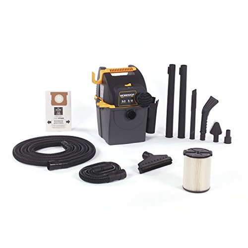 WORKSHOP Wet Dry Vacs WS0501WM Portable Wall Mount Wet Dry Shop Vacuum for  Auto, Garage and In-Home with Car Cleaning Kit, 5 Gallon, 5.0 Peak HP |  Walmart Canada