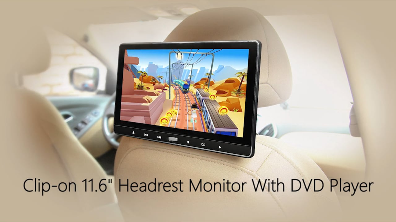 Eonon 11.6 Inch Car Headrest DVD Player on Vimeo