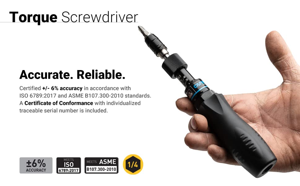 Capri Tools CP21075 21075 Torque Screwdriver, Black, 10-50 in-lbs/Manual :  Amazon.co.uk: DIY & Tools