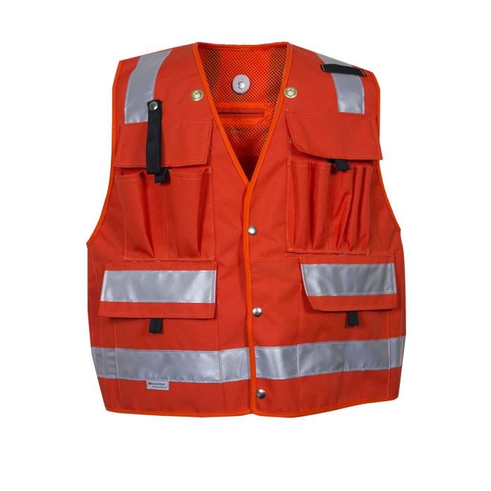 Orange Hi-Vis Construction / Forestry Vest | VIZABLE FR