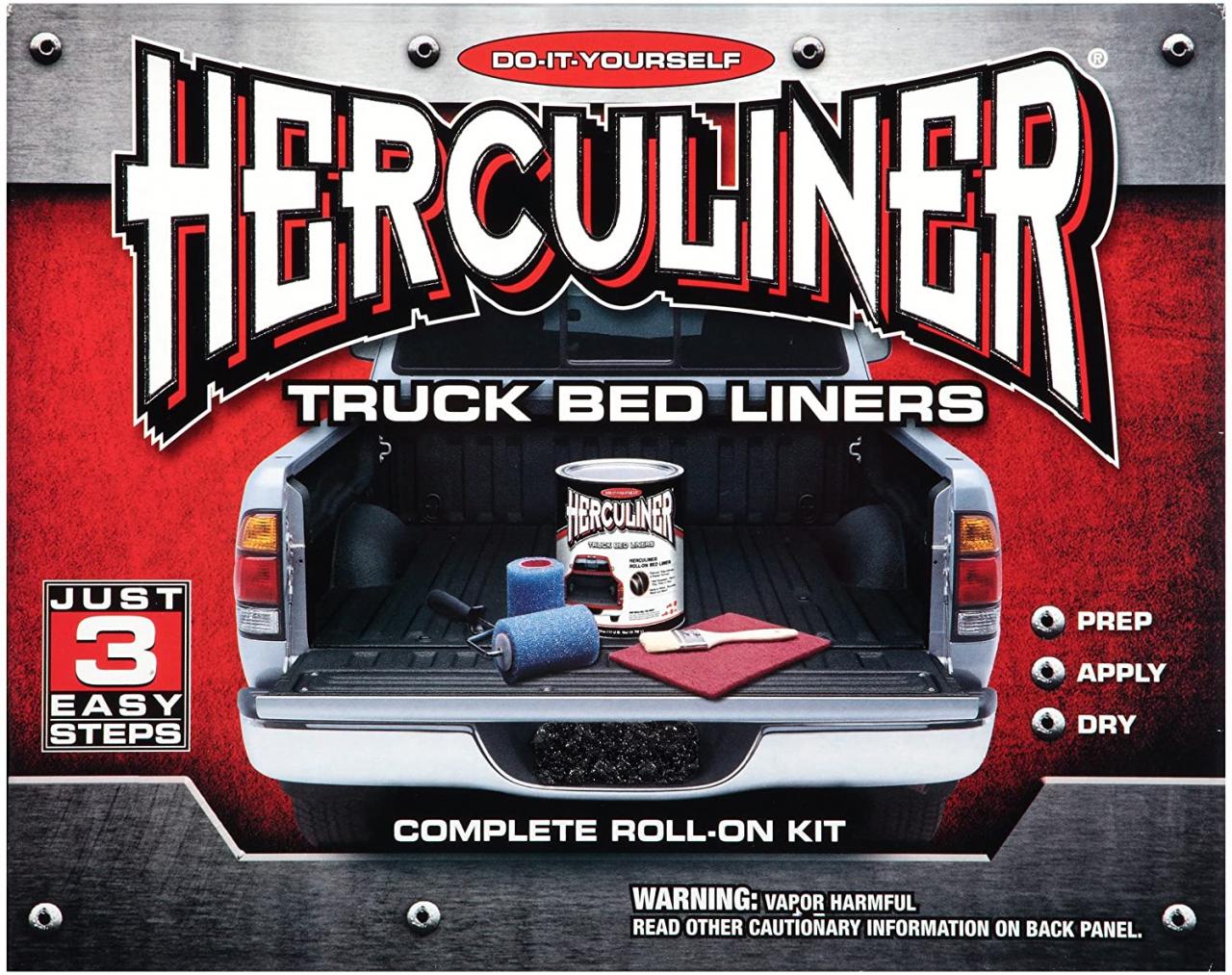 Buy Herculiner HCL1B8 Brush-on Bed Liner Kit,Black Online in Indonesia.  B0002TDUW4