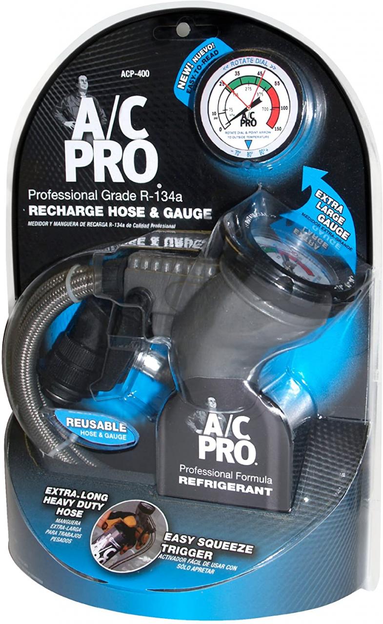 Buy InterDynamics AC Pro Car Air Conditioner Hose and Gauge for R134A  Refrigerant, Recharge Cars & Trucks & More, Reusable, 24 in, ACP-400 Online  in Indonesia. B00BPSUDGW