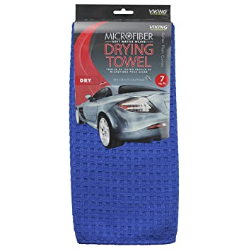 Viking Microfiber Waffle Weave Drying Towel - 9 Square Feet : Amazon.in:  Car & Motorbike
