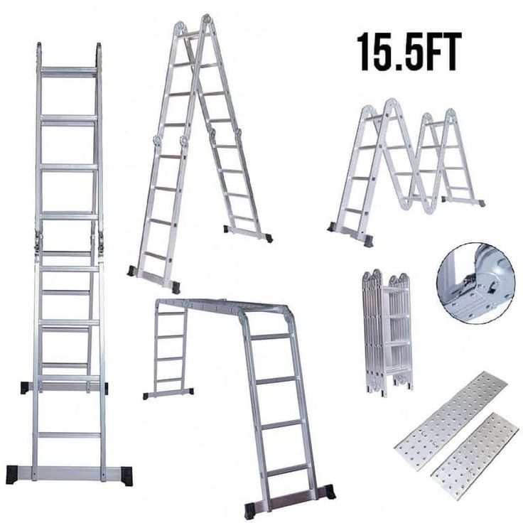 Idealchoiceproduct Multi Use Ladder | Folding ladder, Ladder, Aluminium  ladder