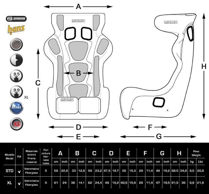 1076BLK - MOMO Racing Seat - Daytona EVO - Battle Born Offroad - The #1 Las  Vegas Offroad Parts Store!