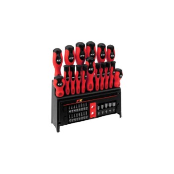 Performance Tool W1727 39pc Screwdriver Set with Rack Tool