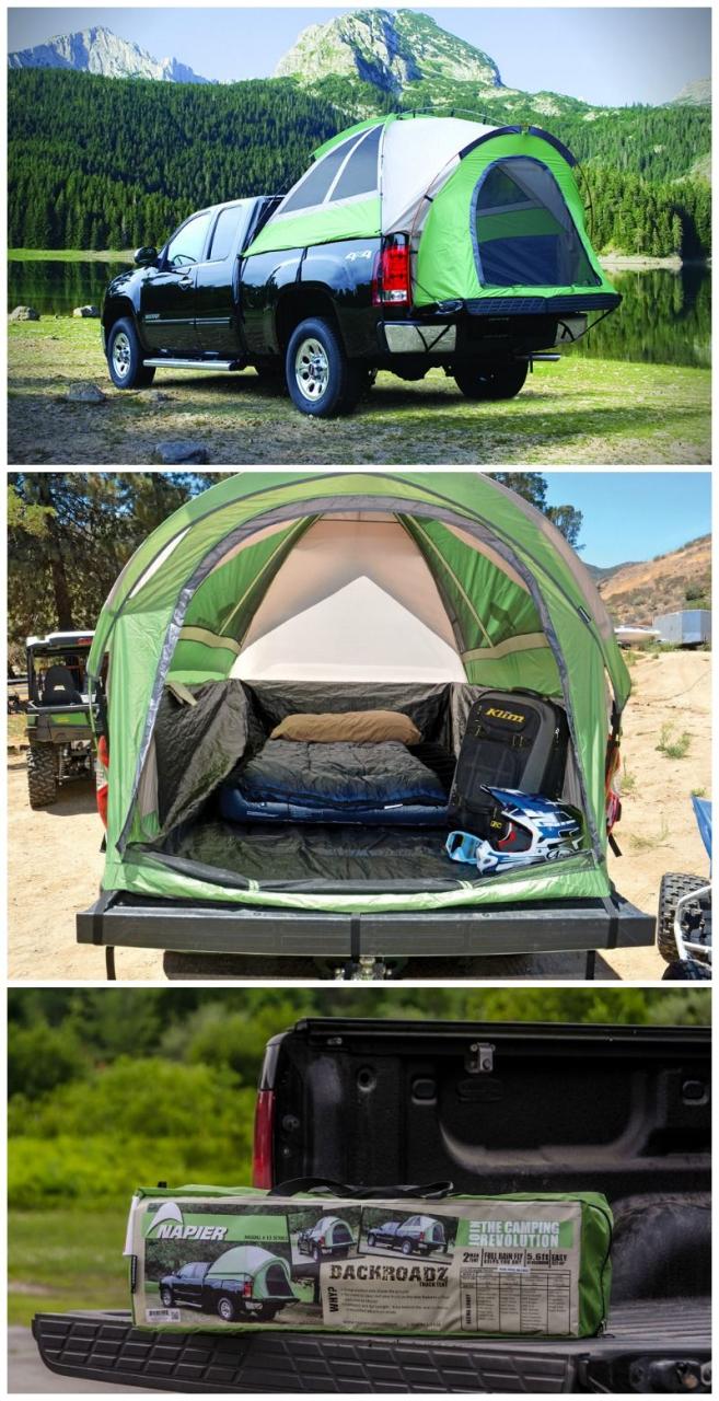 The Backroadz SUV tent takes camping to a whole new level -- right in the  back of your open-bed pickup truck or connecte… | Truck tent camping, Suv  tent, Truck tent