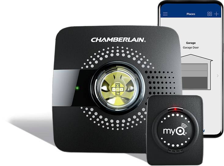 Buy New myQ Chamberlain Smart Garage Door Opener - Wireless Garage Hub and  Sensor with Wifi & Bluetooth - Connect to Key by Amazon to receive a   Credit (Terms & Conditions