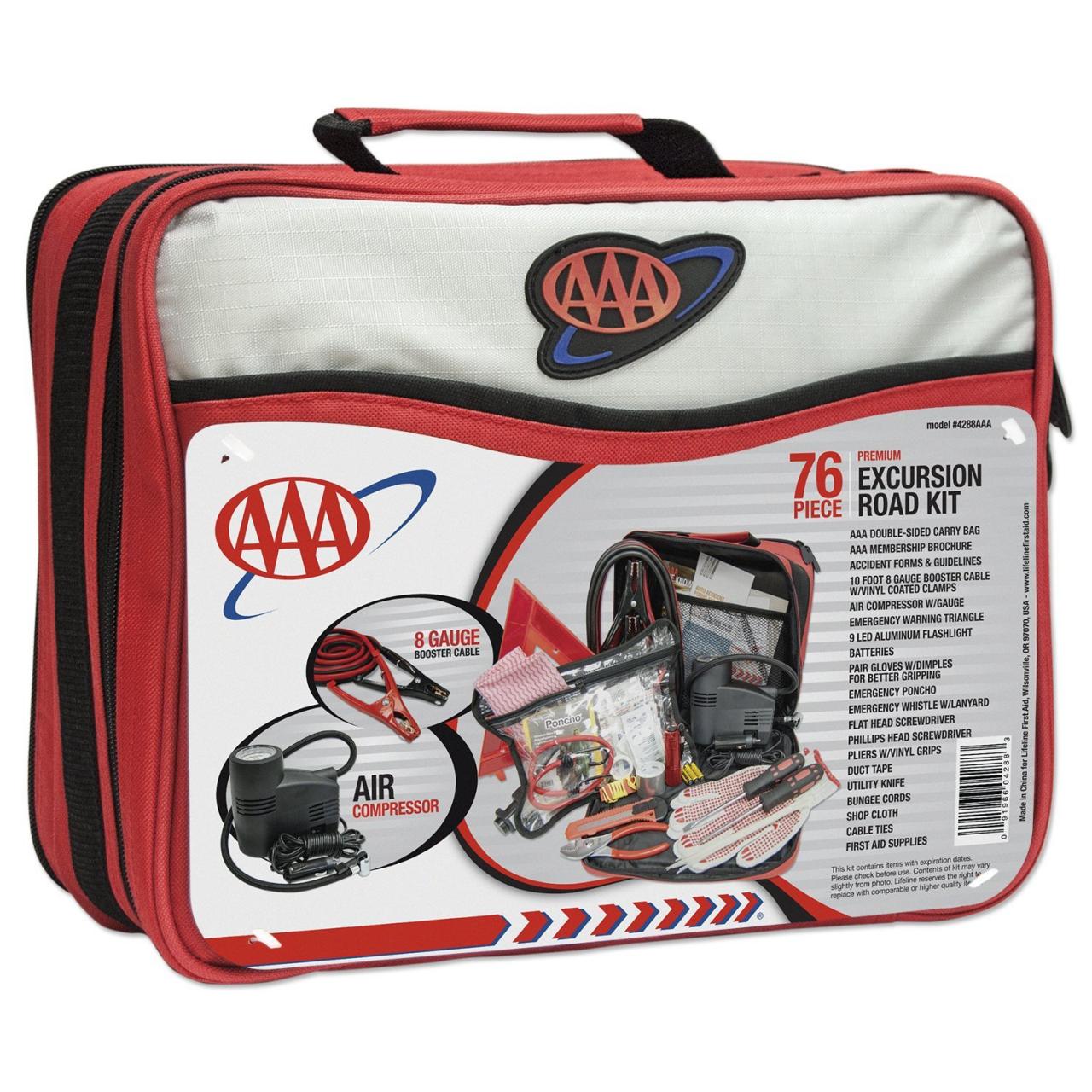 AAA (4388AAA) 76-Piece Excursion Road Kit – Pointer Safety Kit