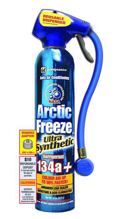 Interdynamics Arctic Freeze R134a Ultra Synthetic Refrigerant Recharge Kit  for CA | 239372 | Pep Boys